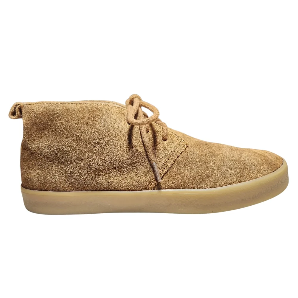 Gap Kids Chukka Ankle Boots Brown Suede Leather Lace Up Boys Girls Unisex Boho 4